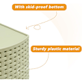 Miniatyrbillede 3 af 6: Opbevaringskurv, Kosmetikboks Organizer, Plastik Opbevaringsboks Skrivebord 4 Gitter Undergitter Opbevaringskasse Multifunktionel Opbevaring til Skrivebord Kontor Soveværelse C Green 4 Grid