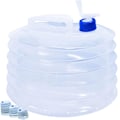 Pikkukuva 1 / 5: Kokoontaitettava vesisäiliö 15L, kokoontaittuva vesiämpäri, kannettava ja BPA-vapaa vesisäiliö asuntovaunuun, retkeilyyn, patikointiin, grillaukseen, matkustamiseen ja ulkokäyttöön 15L