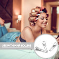 Miniatyrbillede 4 af 7: 50 stk Dobbelt-Tand Pin Curl Clips 1,8 tommer Setting Section Hårklemmer Metal Sølv Hårnåle Styling Klemmer til Salon Hårforlængelser, DI Silver