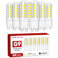 Miniatyrbilde 1 av 8: G9 LED-pære, 5W kald hvit 6000K, 450LM, tilsvarer 50W halogen, egnet for pendellamper taklamper vegglamper 6-pakning Model 1 Cool White