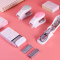 Miniatyrbillede 3 af 6: Mini Effortless Desktop Hæfteklammer med 400 Standard 26/6 Hæfteklammer, 2-24 Ark Kapacitet, Inkluderer Indbygget Hæfteklammerfjerner, Sød Hæfteklammer Gave til Stu Blue