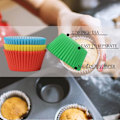 Pikkukuva 3 / 7: ll sekoitetun väriset paperiset cupcake-kotelot leivontakupit, rasvaa hylkivät cupcake-kotelot leivontaan, minikuppikäärepaperikupit muffinikupit cupcake-vuoka, paperileivonta Mixed Color