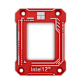 Miniatyrbilde 3 av 3: Kompatibel Smart 12. generasjons CPU bøyningsvarm høyre spenne Lga1700/1800 erstatning CNC aluminium Lga17xx-bcf rød