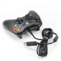 Miniatyrbilde 1 av 5: Kablet joystick, USB-kablet spillkontroller joystick med dobbel vibrasjon for PC Xbox 360 Windows