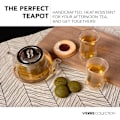 Miniatyrbilde 6 av 8: Glass Teepotte Komfyrtopp Kompatibel Kanne med Rustfritt Stål Avtakbar Infuser, Løs Te, Komfyrtopp Sikker Te Kanne og Sil (800 ml) Transparent 27 Ounce