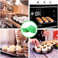Pikkukuva 7 / 7: en Pienet paperikakkuvuoat Leivontakuppit, Rasvankestävät kakkuvuoat leivontaan, Mini Muffin Wrappers Cases Muffin Cups Cupcake Liner Bulk, Paperileivonta Green