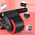 Miniatyrbillede 3 af 8: Abdominalhjul, Hjulrulle Hjemmetræningsredskab til mavemuskler Blå/Rød Ab Wheels Red