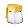 Miniatyrbillede 2 af 5: Glas krydderi beholder 300ml krydderi beholder krydderi beholder med ske klar glas krydderi beholder til sukker peber til køkkenbord