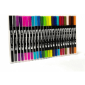 Miniatyrbillede 4 af 7: Farveblyanter til voksne Scherry Dual Tip Brush Pens 24 farver Filtstift Farvede Kunstpenne til voksne, Børnemarkører til kalligrafi Tegneseriebogstaver 24