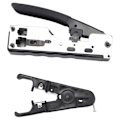 Miniatyrbild 1 av 5: Combo Nätverksverktyg Rj45 Verktyg Telecom Crimpning Crimper Kompatibel Rj45 Cat7 Cat6a（SvartSilver）