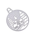 Miniatyrbild 3 av 4: 1 st julstjärna stansform i metall för stansning och prägling, gör-det-själv-album, skrapbok, pappershantverk (silver)