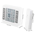 Miniatyrbild 2 av 4: Digital kyl/frys termometer, utomhus utomhus termometer trådlös
