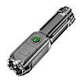 Pikkukuva 1 / 4: Ladattava LED-taskulamppu, Super Bright Torch, Zoomable-taskulamppu