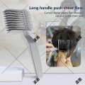 Pikkukuva 4 / 5: A Haircut Fade Combs, Professionally Curved Positioning Comb, Gradienter Design Hair Cutting Comb With Ergonomic Design, Comb For Barbe At Home（Gray）