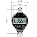 Miniatyrbillede 3 af 5: 0-100hd Shore D Hårdhed Durometer Digital Durometer Skala Med Stort Lcd Display Til Gummi, Plast