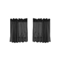 Miniatyrbillede 1 af 4: Gardiner Valance Blonder Translucent Moderne Til Hjem Køkken 1PC Solskærm（A8，Sort）