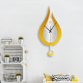 Miniatyrbild 4 av 5: Modern väggklocka med vattendroppdesign, kreativ pendelklocka i akryl (silver)