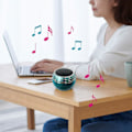 Miniatyrbild 2 av 5: M9-Border Mini Bluetooth Liten Högtalare Parat Subwoofer Bärbar Trådlös Röst Hög Volym Bärbar Ljud（Blå）
