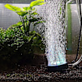 Miniatyrbillede 5 af 5: Neddykkelig akvarium boblelampe, automatisk farveskift