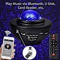 Miniatyrbillede 4 af 5: Led Projektorlys Projektor Nat Farve Skiftende Musikafspiller Bluetooth