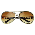 Pikkukuva 1 / 2: Suuret Elvis King Of Rock Rock Roll Tcb Aviator -aurinkolasit_l24