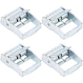 Miniatyrbillede 3 af 5: 4 stk. spænder i zinklegering til fastspænding af tunge laster - fastspænderem med spænderatchet (25 mm)