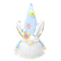 Miniatyrbillede 1 af 2: Påske Gnome Tomte Lysende Påske Gnome Figur LED Plys Gnome Gave (22X13 cm, himmelblå)
