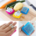 Miniatyrbilde 3 av 5: 3-delt frukt- og grønnsaksbørste 3PCS Veggie Brushes Fruktskrubb Fleksible bust Scrubber Rengjøringsverktøy Kjøkkenbørste