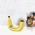 Miniatyrbild 3 av 4: Bananformad hartsvas - Gul blomsterdekoration för hemmet - Ins Style Blomkruka