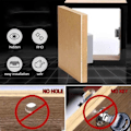 Miniatyrbilde 2 av 5: Usynlig digital lås | DIY Smartlock uten boret hull, JXLGV（svart）