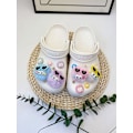 Miniatyrbild 3 av 3: 12 st 3D-träskor Sandaler Prydnader (m Bean slumpmässig färg), skosmycken, söta skoprydnader för träskor skor sandal armband DIY