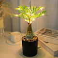 Miniatyrbild 4 av 5: Simulerad palmträd älvor lampa lämplig för kontorsbord bar placering kan försköna och lysa upp varm och romantisk belysning（Grön）