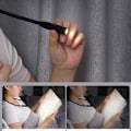 Miniatyrbild 4 av 5: Handsfree 4 LED justerbar läslampa, flexibel läslampa för läsning i sängen, 3 ljusstyrkor, rosa