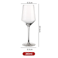 Miniatyrbild 2 av 4: Rött vinglas, vinglasset, 380 ml glas, 2-pack