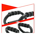 Miniatyrbild 3 av 3: Full fitness utrustning S-formad rörformig stål push-up ram övning bröstmuskel arm muskler halkfri stabil multifunktionell fitness utrustning