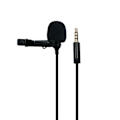 Miniatyrbild 4 av 4: 3,5 mm plugg Mini Lavalier Lavalier Mikrofon med klämma Omnidirectional Kondensatormikrofon för smartphones (svart)