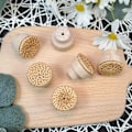 Miniatyrbild 3 av 5: Rattan Möbelknoppar Set om 6 Bohemian Style Möbelknoppar för Köksluckor