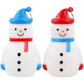 Miniatyrbillede 1 af 2: 2 Pakke Snemand LED Lys Desktop Jule Snemand Lys Julefest Snemand Statue LED Lys (12.60X7.50X7.00CM, flere farver)
