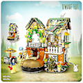 Miniatyrbild 1 av 5: Fairy Street View Princess Dwarves Bygg Tegel