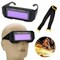 Miniatyrbild 5 av 5: Automatisk mörknande svetsmask Hållbar Automatisk ljusförändring Anti-ögon Skyddsglasögon Masker (Svart)