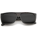 Pikkukuva 2 / 5: Retro Flat Top Leveät Sanka Eazy E Style Suorakulmaiset Aurinkolasit 57mm（Kilpikonnansavu）