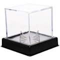 Miniatyrbild 1 av 2: Set med dekorativ basebollåda, hem basebollställ transparent softbollåda basebollaccessoarer (10,5X10,5X9,5CM, transparent)
