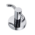 Miniatyrbillede 3 af 3: 2 stk. vægmonterede knager til badekåber, moderne, solide, dobbelte håndklæde- og dørknager til badeværelse og toilet