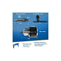 Miniatyrbild 2 av 5: S&R Borrchuck 1,5-13 mm 1/2-20 UNF med sds plus adapter och chucknyckel