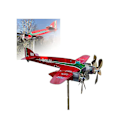 Miniatyrbillede 2 af 5: J3 Flyvemaskine Vejrhane, Sm 79 Sparviero 3d Flyvemaskine Vejrhane, Håndlavet Flyvemaskine Vind Spinner（Som Vist）