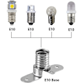 Miniatyrbild 4 av 5: E10 LED-lamphållare, 10 st skruvmonterade lamphållare