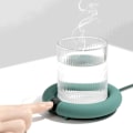 Miniatyrbild 2 av 5: Kaffeuppvärmningsbricka - Elektrisk kaffevärmare med 3 temperaturkontroller för hemmakontor, kopp, grön