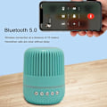 Miniatyrbild 5 av 5: Mini trådlös Bluetooth-högtalare utomhus bärbar plug-in-kort U-disk multifunktionell sju-färgade lampor Bluetooth liten stereo（Grön）