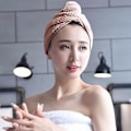 Miniatyrbild 5 av 5: Snabbtorkande hårturban, 2-pack, handduk i superfint fiber för bad