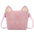Miniatyrbild 1 av 8: Barnens axelväska flickor, katt crossbody messenger väska, prinsessa mini handväska, PU läder söta små flickväskor